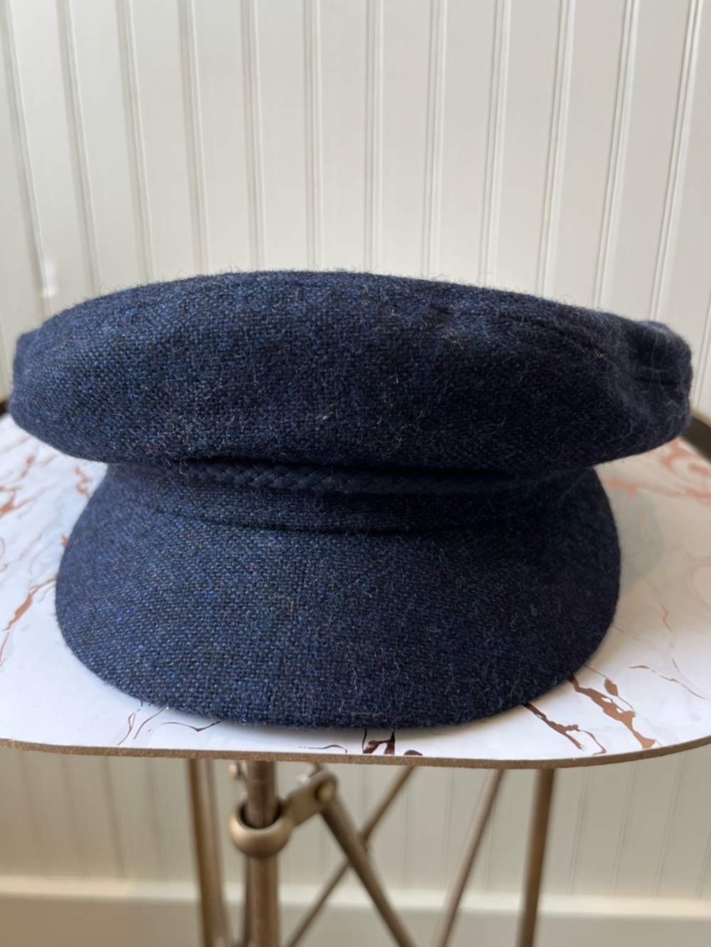 BRIXTON FIDDLER FISHERMAN HAT | NAVY WOOL | SIZE: XS/6 3/4/54cm | EUC